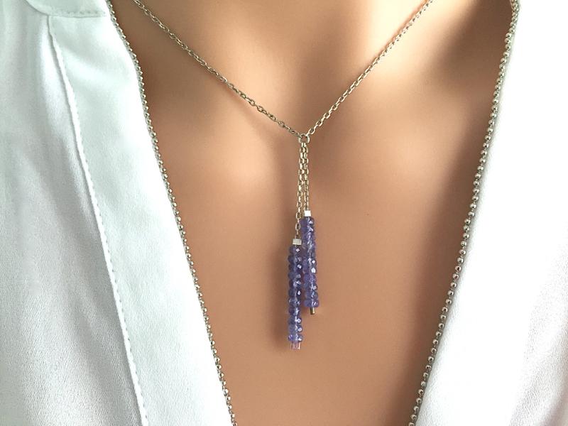 COLLIER EN TANZANITE