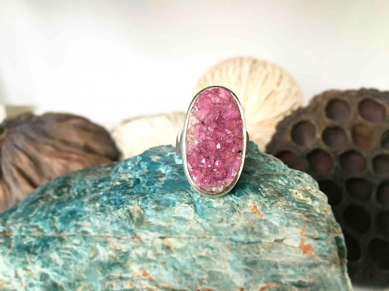 BAGUE EN COBALTOCALCITE